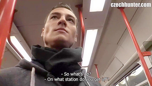 Subway Stud Gets Pounded ~ Deep Anal Gape with Czech Hunter