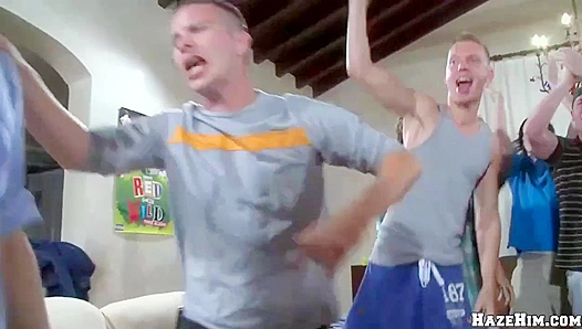 Long-Haired Jock Pounds That Juicy Booty on the Bed - Haze Him Hard