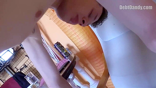 Gaunt Gay Guy with Tight Ass Fucked in POV - Debt Dandy
