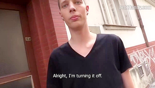 Gaunt Gay Guy with Tight Ass Fucked in POV - Debt Dandy