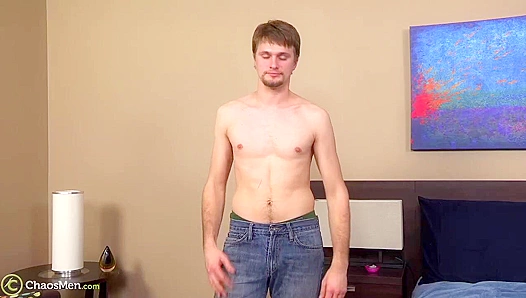 Goateed Hottie Strokes His Meaty Dick - Amateur Bliss