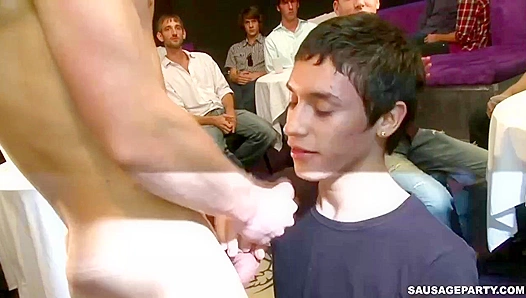 Hard Dick Dudes Greedily Play with Stripper's Sausage Delights