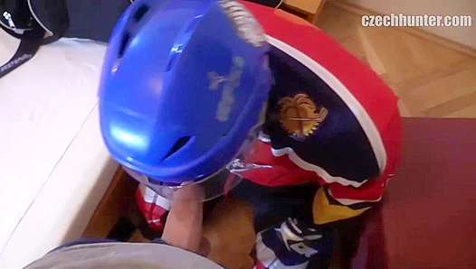 Czech Hunter ~ Submissive Blonde Gets Facialized