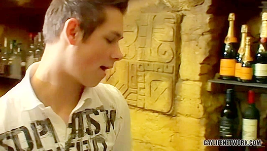 Cristian Strokes Himself Behind the Bar Before Serving Drinks