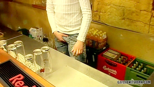 Cristian Strokes Himself Behind the Bar Before Serving Drinks
