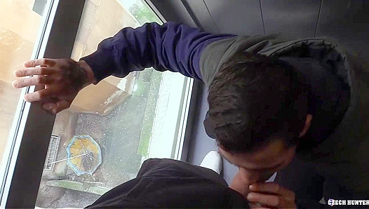 Hairy Czech Amateur Rides Cock, Gets Covered in Cum