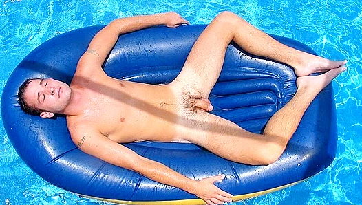 Drew Strokes His Massive Dick Outdoors