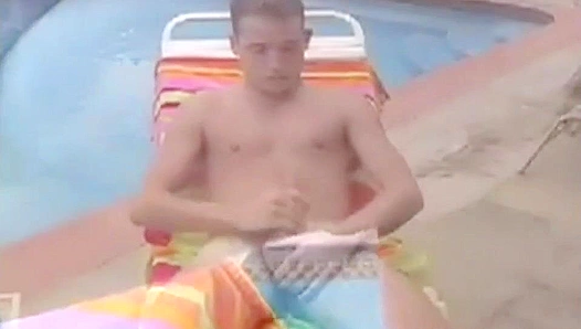 Drew Strokes His Massive Dick Outdoors