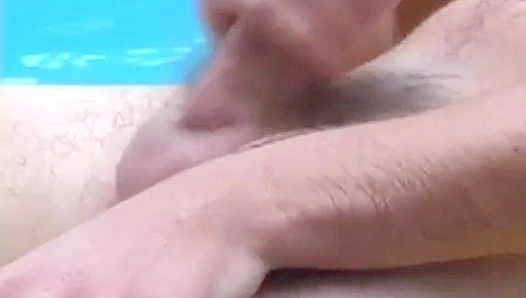 Drew Strokes His Massive Dick Outdoors