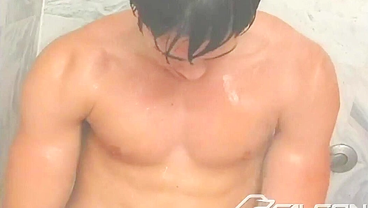 Clint Shows Off His Cock in the Shower - Falcon Studios