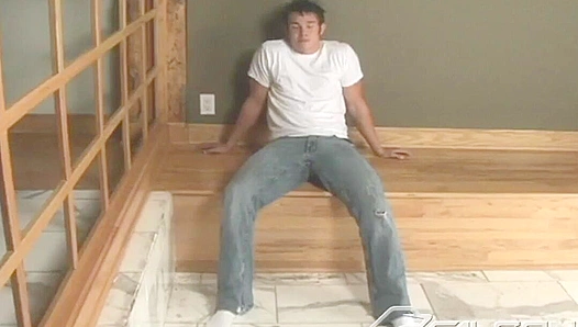 Clint Shows Off His Cock in the Shower - Falcon Studios