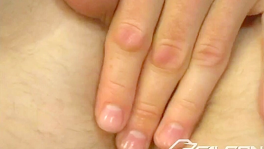 Angel-faced Caleb Strokes His Perfect Cock - Falcon Studios