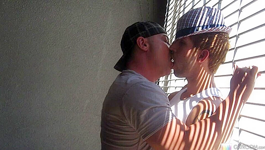 Hot Parking Lot Action ~ Two Horny Dudes Get Wild -Gayroom