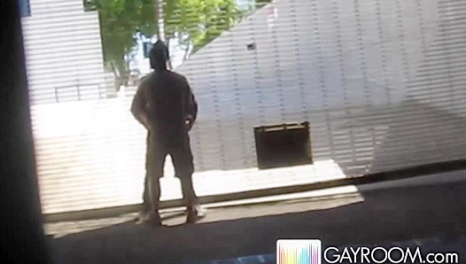 Hot Parking Lot Action ~ Two Horny Dudes Get Wild -Gayroom