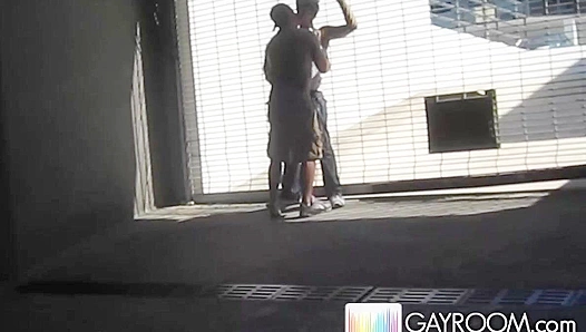 Hot Parking Lot Action ~ Two Horny Dudes Get Wild -Gayroom