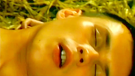 Barn Bash ~ Two Sweaty Brunette Hotties Fuck Hard