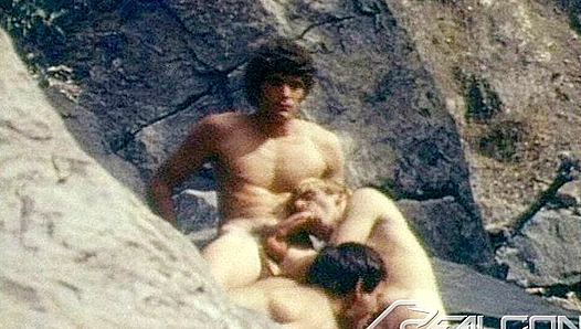 Nextdoor Buddies ~ Vintage Threesome Boner Sucking Frenzy