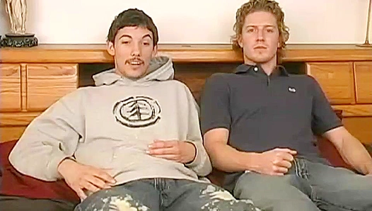 Blond Buddies Talk Dirty Before a Hot Circle Jerk Session