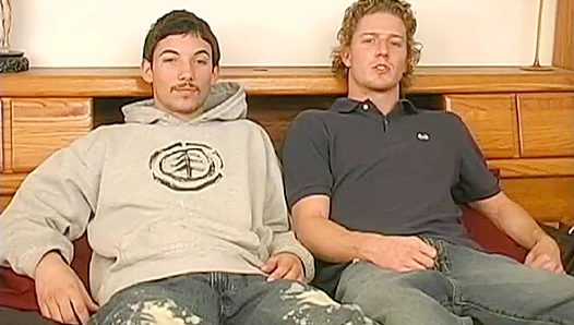 Blond Buddies Talk Dirty Before a Hot Circle Jerk Session
