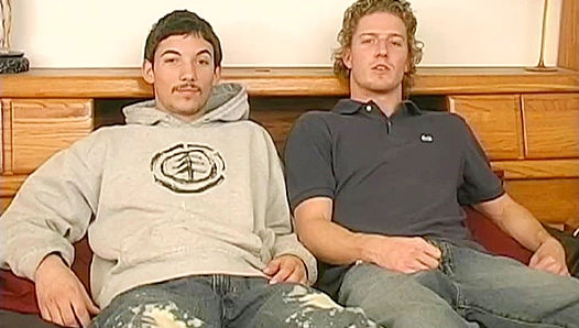 Blond Buddies Talk Dirty Before a Hot Circle Jerk Session