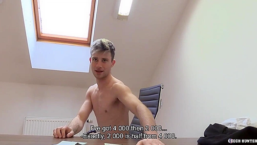 Blond Amateur Strips and Gets Fucked in POV - XXX Gay