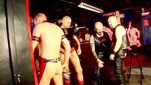 Leather Daddies Take Over ~ Amateur Gay Bar Foreplay & More