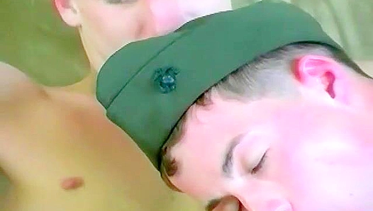 Retro Army Cock Stretches His Tight Booty - BeddableBoys