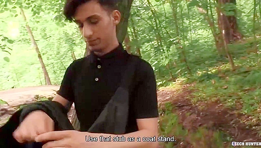 Czech Hunter ~ Amateur Bottom Licks Cum After Hot POV Fuck