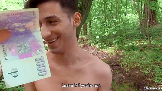 Czech Hunter ~ Amateur Bottom Licks Cum After Hot POV Fuck