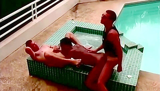 Three Amateur Hunks Get Wild in Outdoor Threesome Fun