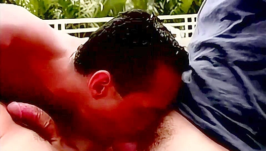 Three Amateur Hunks Get Wild in Outdoor Threesome Fun