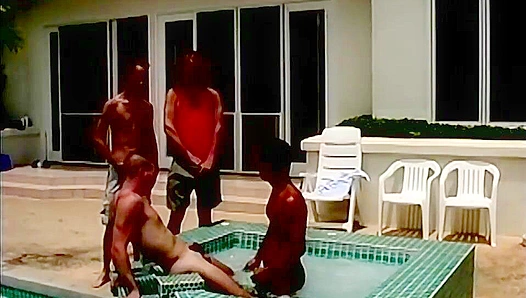 Three Amateur Hunks Get Wild in Outdoor Threesome Fun