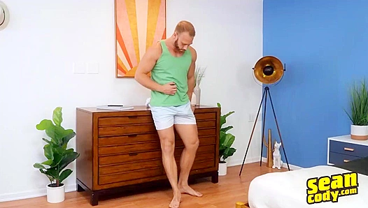 Bearded Beauty Jacks Off Fiercely and Cums Hard - Sean Cody