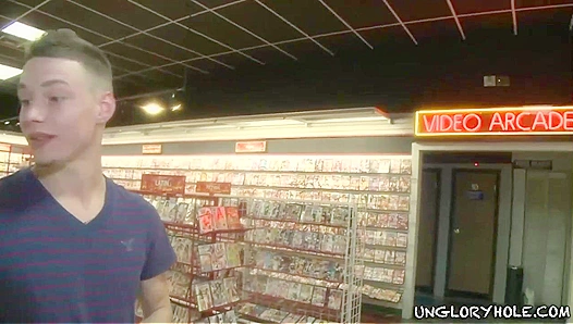 Horny Straight Jock Gets Wild in a Glory Hole