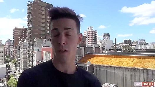 Latin Cutie with Uncut Cock Jerks Off for Cash - Hot Amateur Leche Session