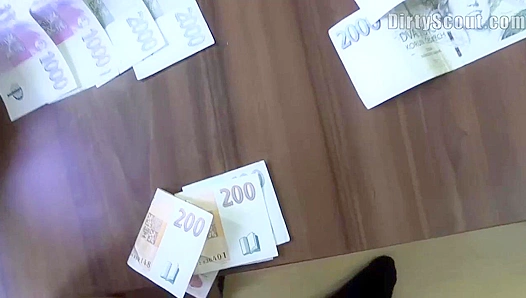 Hungry Stud Cashes In ~ Hot Cock Jerk for Cash - Dirty Scout