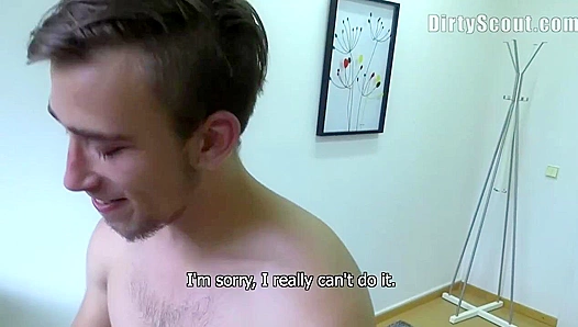 Hungry Stud Cashes In ~ Hot Cock Jerk for Cash - Dirty Scout