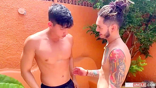 Passionate Latino Boys Fucking on the Couch - Spilling Hot Leche