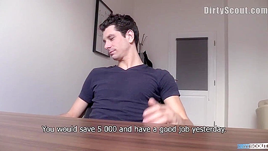 Dark-Haired Dude Grins After Anal Facial - Messy Finish