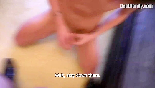 Debt Dandy ~ Desperate Gay Hottie Takes Cock for Cash