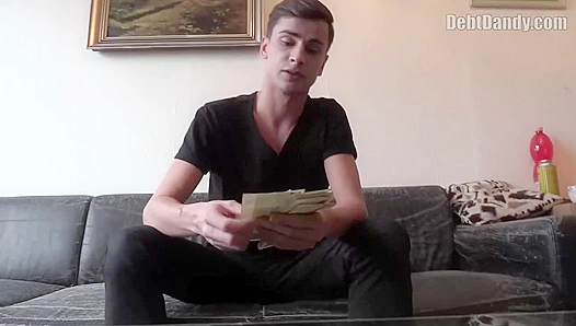 Debt Dandy ~ Desperate Gay Hottie Takes Cock for Cash