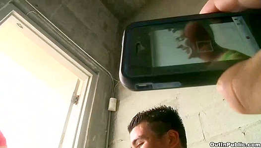 Brazen Amateurs Fuck Hot on the Rooftop - Out in Public