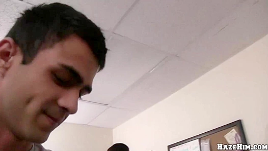 Frat Bros Take Turns Hazing Each Other Anally