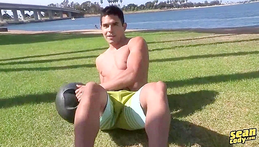 Clint's Steel Muscles & Urethral Thrills - Sean Cody