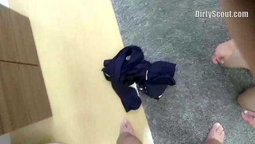 Bubble Butt Newcomer Gets Facialized Like a Cheap Slut