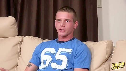 Long-Legged Sheridan Strokes by the Fireplace - Sean Cody Exclusive