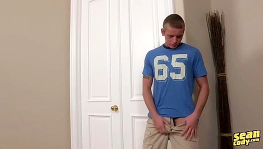 Long-Legged Sheridan Strokes by the Fireplace - Sean Cody Exclusive