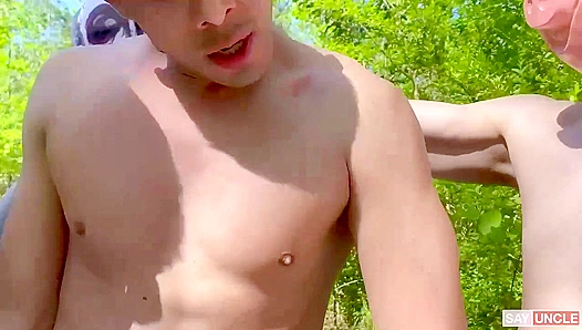 Twink Fiesta ~ Outdoor Gang-Bang with Sexy Latino Boys