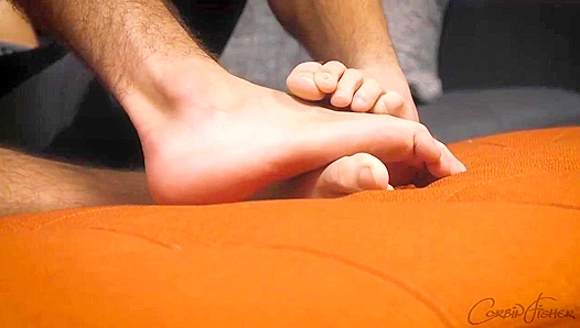 Two Hot Gay Studs Pound Each Other Raw on the Couch - CorbinFisher