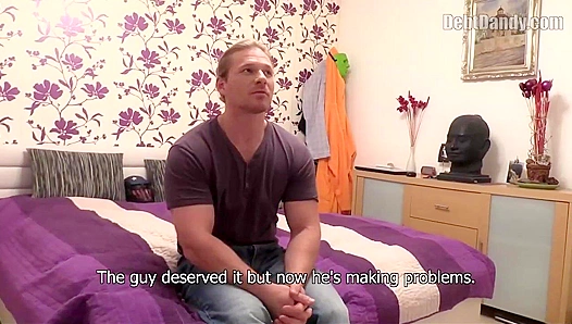 Debt-Dazed Blond Cums After Selling His Virgin Ass